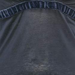 مملوكة مسبقًا قميص غوتشي قطن كحلي بأكمام قصيرة XS