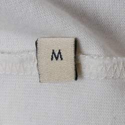 مملوكة مسبقًا Gucci Off White Interlocking G Cotton Crew Neck T-Shirt M