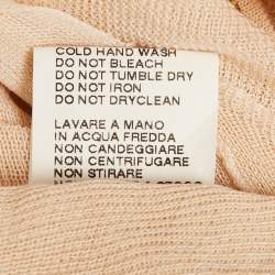 مملوكة مسبقًا Gucci Light Orange Cotton Knit Wrap On Top XS