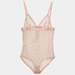 مملوكة مسبقًا بوديسوت غووتشي تول وردي شاحب GG بحمالات مقاس صغير