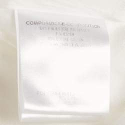 Pre Owned جاكيت غوتشي جباردين أبيض مزدوج الصدر مقاس صغير (سمول)