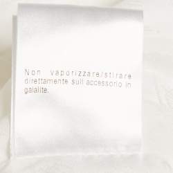 Pre Owned جاكيت غوتشي جباردين أبيض مزدوج الصدر مقاس صغير (سمول)