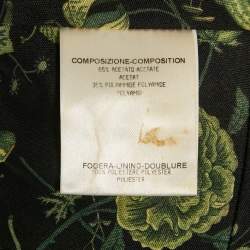 مملوكة مسبقًا Gucci Black Printed Crepe Maxi Dress S