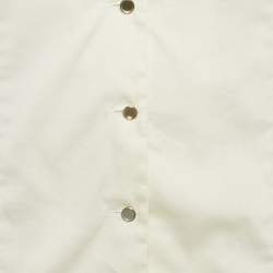 مملوكة مسبقًا قميص غوتشي قطن كريمي كم طويل مقاس صغير - سمول