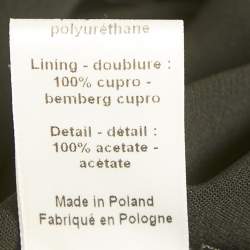 Pre Owned Joseph Black Satin Trim Collar Crepe Sheath Dress XS