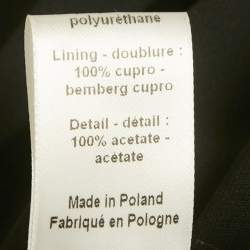 Pre Owned Joseph Black Satin Trim Collar Crepe Sheath Dress XS