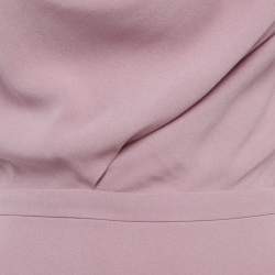 مملوكة مسبقًا Gucci Pink Crepe Cowl Neck Mini Dress S 