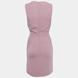 مملوكة مسبقًا Gucci Pink Crepe Cowl Neck Mini Dress S 