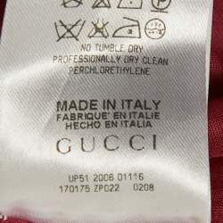 مملوكة مسبقًا Gucci Pink Cotton Semi Sheer Shirt S