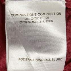 مملوكة مسبقًا Gucci Pink Cotton Semi Sheer Shirt S