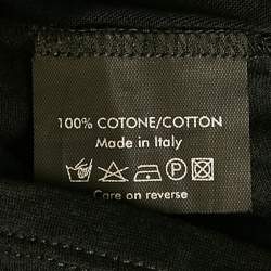 Pre Owned Gucci Black Velvet Trim Cotton Top XS