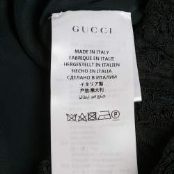 مملوكة مسبقًا Gucci Black Lace Elasticized Waist Shorts S