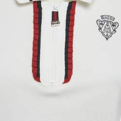 مملوكة مسبقًا Gucci White Cotton Pique Polo T-Shirt XS