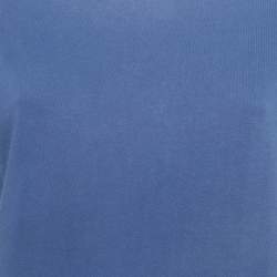 مملوكة مسبقًا قميص غوتشي قطن جيرسي أزرق دائري العنق مقاس كبير (لارج)