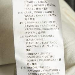 مملوكة مسبقًا Gucci Grey Wool Slim Fit Trousers M