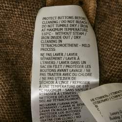 Pre Owned Gucci Brown GG Wool Cape M