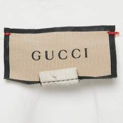 مملوكة مسبقًا Gucci White Cotton Long Sleeve Crop Shirt S
