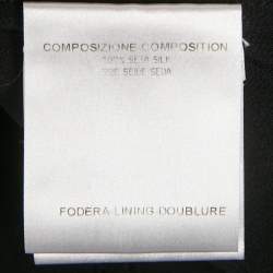 مملوكة مسبقًا Gucci Black Silk Ruffled Blouse M