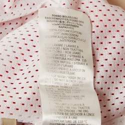 مملوكة مسبقًا جاکيت غووتشي من الجيرسي الأحمر بنمط الشعارات المتشابكة الأكمام القصيرة مقاس كبير