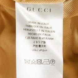 Pre Owned جاكيت بلايزر غووتشي منقوش متعدد الألوان صوف مزدوج الصدر كبير جداً جداً صغير