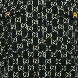 Pre Owned كاب غوتشي صوف بشعار مونوغرام أسود مقاس صغير جدًا (إكس إكس سمول)