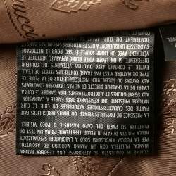 Pre Owned Gucci Brown Leather Double Breasted Trench Coat S