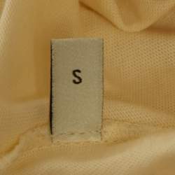 مملوكة مسبقًا Gucci Cream Embellished Logo Jersey Oversized T-Shirt S