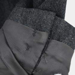 Pre Owned جاكيت غوتشي رمادي بزر واحد مقاس إيطالي 44