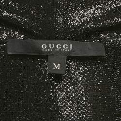 Pre Owned توب غوتشي بدون أكمام لوريكس أسود مقاس متوسط - ميديم