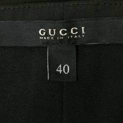 مملوكة مسبقًا فستان غوتشي قصير بلا حمالات مزيج حرير أسود صغي ر (سمول)