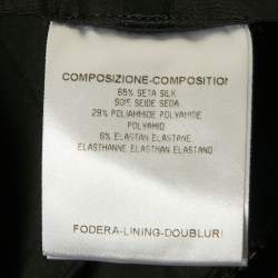 مملوكة مسبقًا فستان غوتشي قصير بلا حمالات مزيج حرير أسود صغير (سمول)