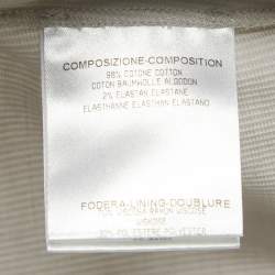 Pre Owned تنورة غوتشي قصير كوردروي رمادي فاتح مقاس صغير (سمول)