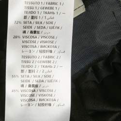 مملوكة مسبقًا بنطلون غوتشي حرير أسود خصر مطاطي مقاس كبير (لارج)