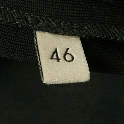 Pre Owned بناطيل غوتشي سوداء بتفاصيل GG كريب متسعة كبيرة