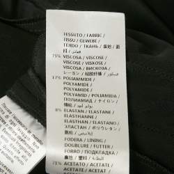 Pre Owned بناطيل غوتشي سوداء بتفاصيل GG كريب متسعة كبيرة