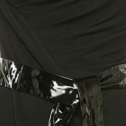 مملوكة مسبقًا Gucci Black Jersey Belted Mini Dress S