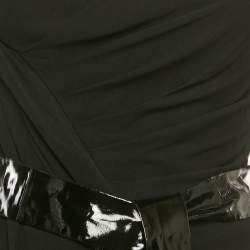 مملوكة مسبقًا Gucci Black Jersey Belted Mini Dress S