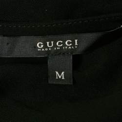 مملوكة مسبقًا Gucci Black Jersey Belted Mini Dress S