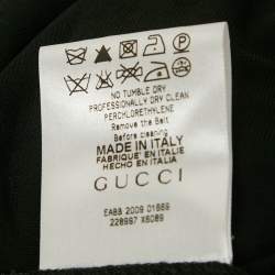 مملوكة مسبقًا Gucci Black Jersey Belted Mini Dress S