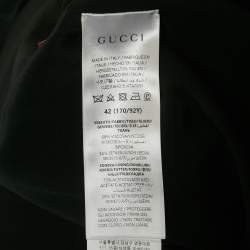 Pre Owned Gucci Black Crepe Shift Tie-Up Dress M