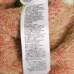 Pre Owned Gucci x Adidas Green Monogram Textured Knit Cardigan XS