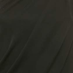 مملوكة مسبقًا توب غوتشي كتان أسود كتف واحد متدلي مقاس صغير (سمول)