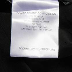 مملوكة مسبقًا فستان غوتشي قصير بلا حمالات مزيج حرير أسود صغير (سمول)