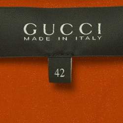 مملوكة مسبقًا Gucci Pink/Orange Silk Scarf Detail Mini Dress M