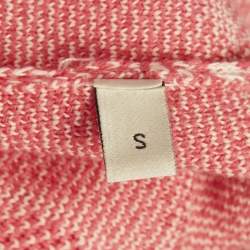 مملوكة مسبقًا فستان غوتشي تريكو جاكار وردي قصير مقاس صغير