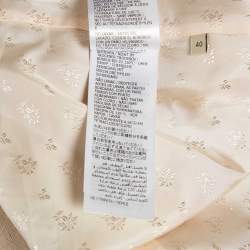 Pre Owned Gucci Black Canvas Hollywood Babylon-Sequinned Jacket and Skirt Suit S