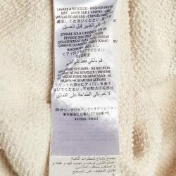 Pre Owned Gucci Cream Vintage Logo Tiger Print Cotton Oversized Sweatshirt L