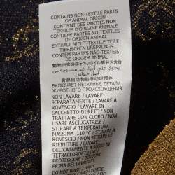 Pre Owned Gucci Blue GG Lame Wool Cardigan S