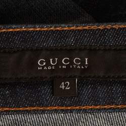 Pre Owned Gucci Blue Denim Skinny Jeans M/Waist 30"