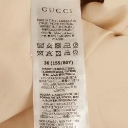 Pre Owned فستان غوتشي بيج تويِل ميني ملائم ومُزهر XS (صغير جدًا)